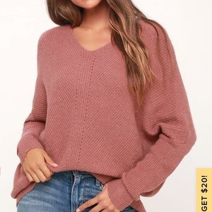 Lulus mauve sweater